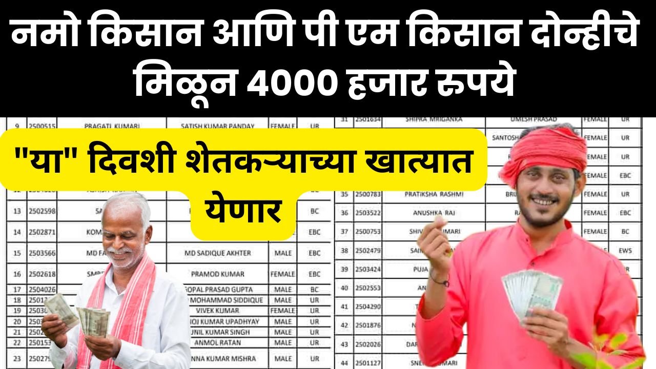 Namo shetkari pm kisan Instalment